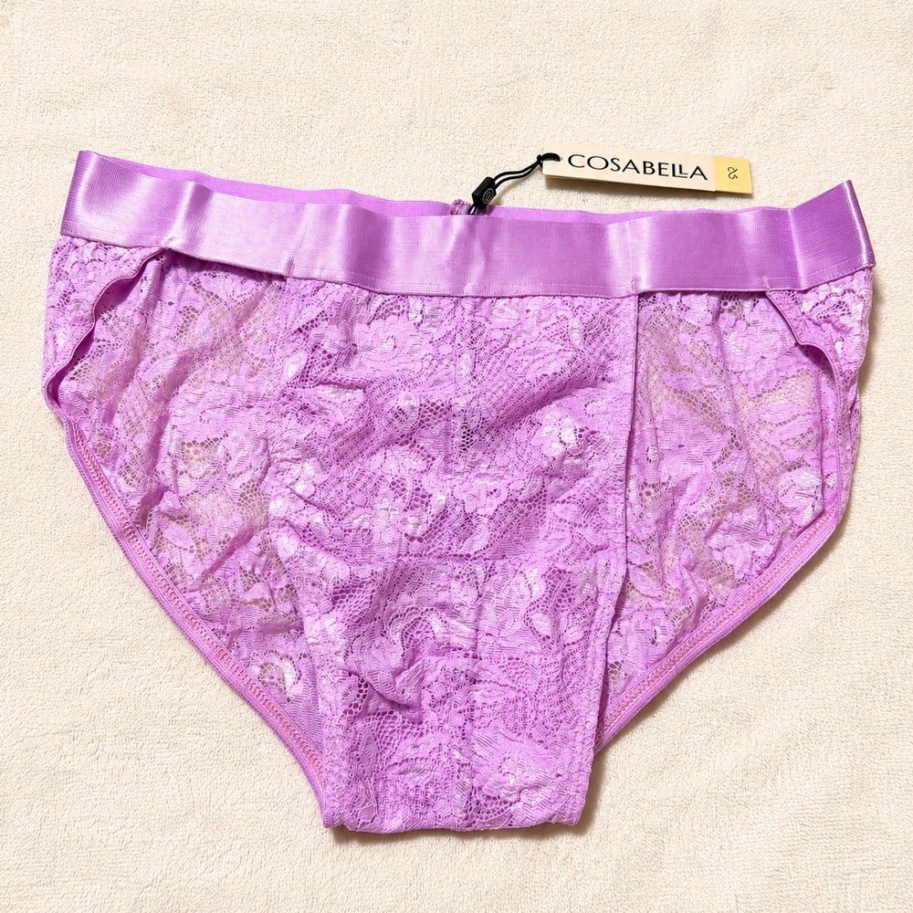 COSABELLA Men's Sports Brief Lavender Lace Underwear - Size M / NWT